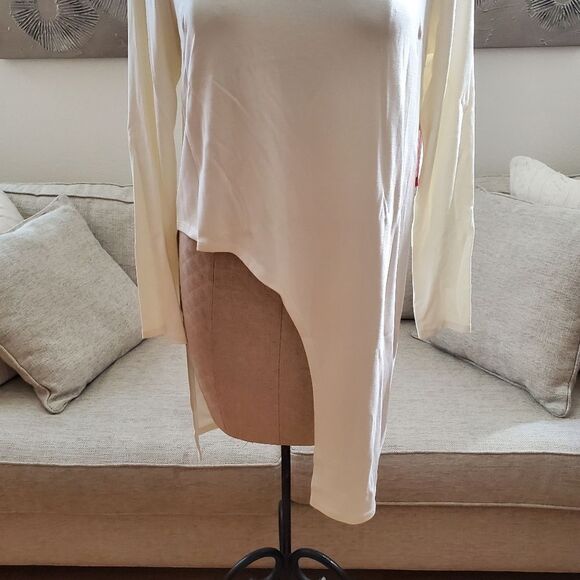 Vince Camuto High/Low Cutout Long Sleeve Tunic sz Med - Picture 4 of 11